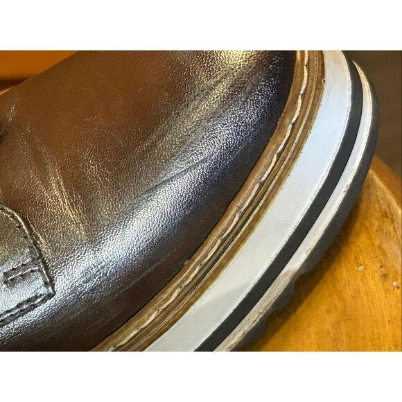 Summit by White Mountain Leather Platform Oxford Brody Metallic EU 37US 6.5-7 - Picture 9 of 10
